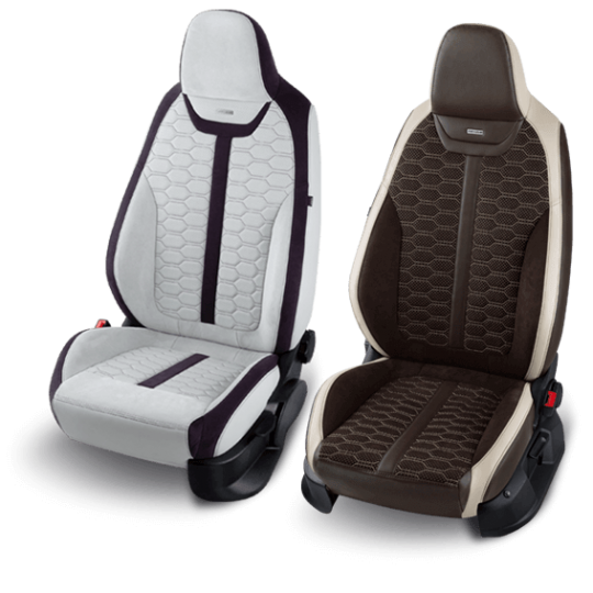 Housses de sièges personnalisées cuir et Alcantara® pour Nissan