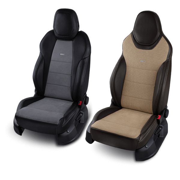 Personalisierte Sitzbezüge aus Leder und Alcantara® für Renault
