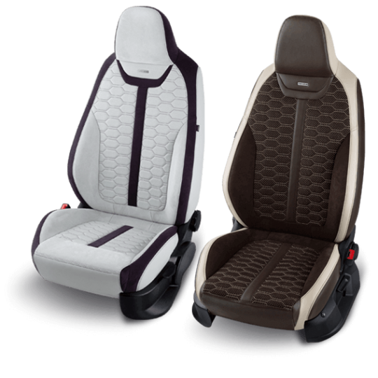 Housses de sièges personnalisées cuir et Alcantara® pour TESLA
