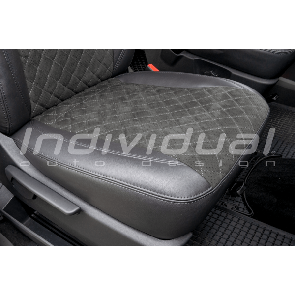 VOLKSWAGEN TRANSPORTER T6 - ALCANTARA® PERFO dark gray