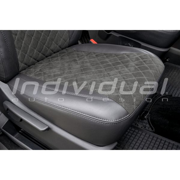 VOLKSWAGEN TRANSPORTER T6 - ALCANTARA® PERFO dark gray 2