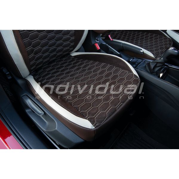 ŠKODA Kamiq - ALCANTARA® PERFO brown reflex