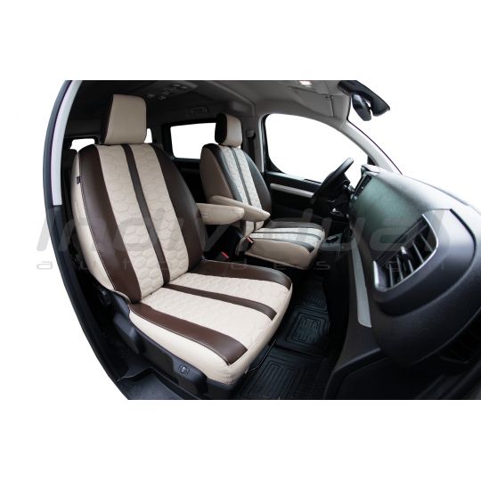 TOYOTA Proace – LEATHER LOOK PERFO camel