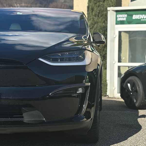 Faro antinebbia anteriore in carbonio per Tesla Model X LR e Plaid 2022+