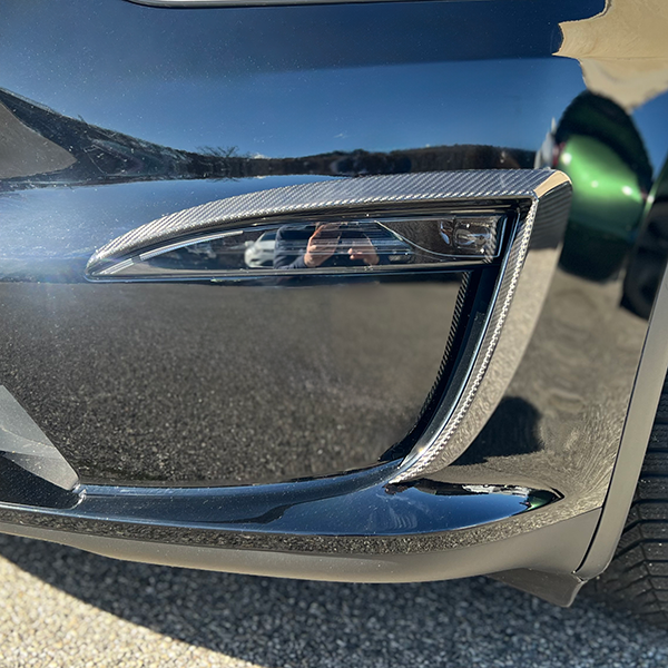 Carbon Fiber Front Fog Light for 2022+ Tesla Model X LR & Plaid