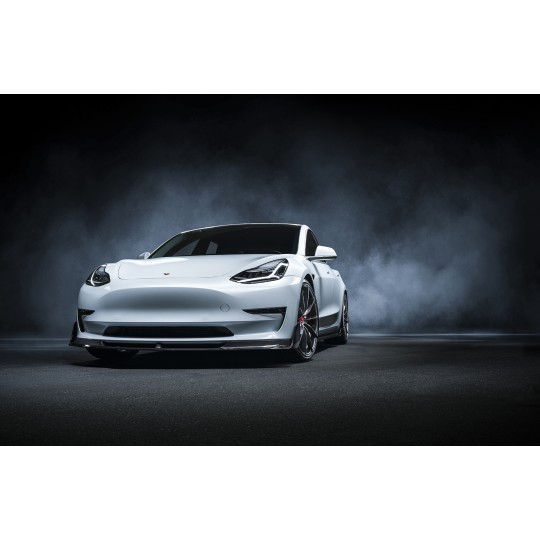 NOVITEC Carbon Front Spoiler Lip for Tesla Model 3 - Bulletproof