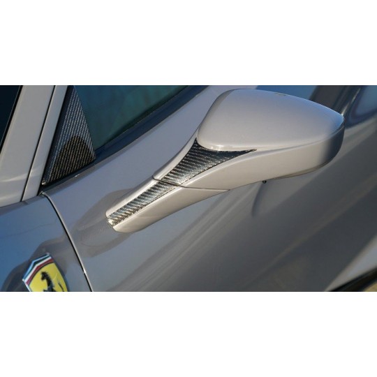 Insert Carbone Coques de Rétroviseurs [NOVITEC] FERRARI F8 TRIBUTO